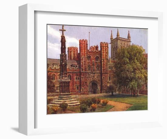 St John's Cambridge-null-Framed Art Print