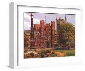 St John's Cambridge-null-Framed Art Print