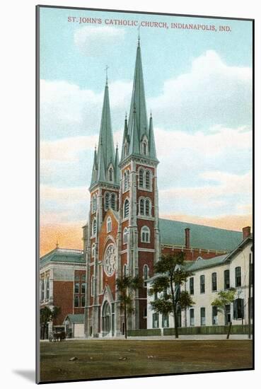 St. John's Cathedral, Indianapolis, Indiana-null-Mounted Art Print