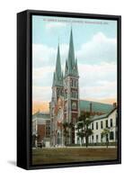 St. John's Cathedral, Indianapolis, Indiana-null-Framed Stretched Canvas