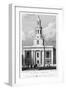 St John's Church, Hoxton, Hackney, London, C1827-W Bond-Framed Giclee Print