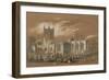 St John's Church, Newcastle, 1848 (Bodycolour, Pencil and W/C on Paper)-Isaac Shaw-Framed Giclee Print