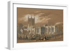 St John's Church, Newcastle, 1848 (Bodycolour, Pencil and W/C on Paper)-Isaac Shaw-Framed Giclee Print