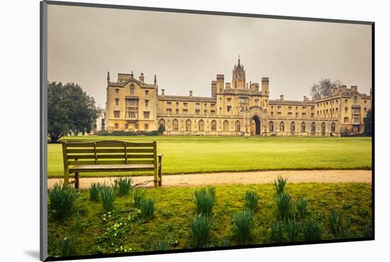 St John's College in Cambridge University-sborisov-Mounted Photographic Print