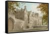 St. John's College - Oxford-English School-Framed Stretched Canvas