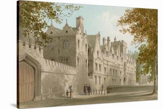 St. John's College - Oxford-English School-Stretched Canvas