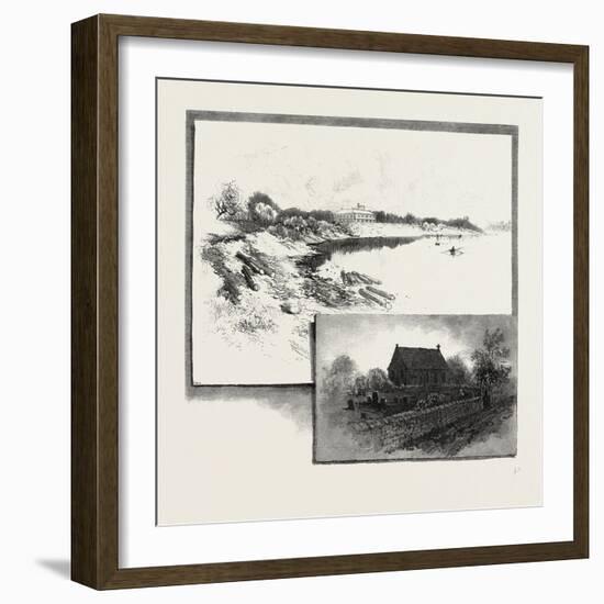 St. John's College (Top), St. John's Church (Bottom), Canada, Nineteenth Century-null-Framed Giclee Print