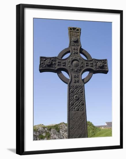 St. John's Cross, Iona, Scotland, United Kingdom, Europe-Rolf Richardson-Framed Photographic Print