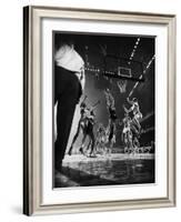 St. John's Defeating Bradley in a Basketball Game at Madison Square Garden-Gjon Mili-Framed Photographic Print