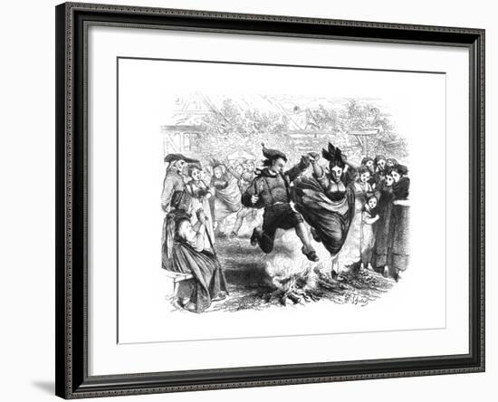 St John's Fire 1864-null-Framed Giclee Print