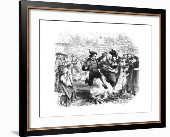 St John's Fire 1864-null-Framed Giclee Print