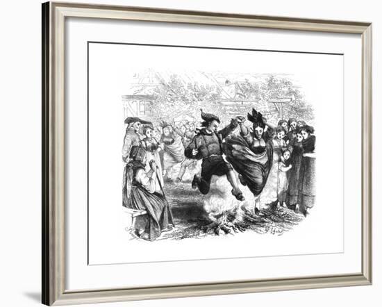 St John's Fire 1864-null-Framed Giclee Print