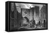 St John's Gate 1815-JP Neale-Framed Stretched Canvas