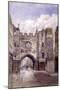 St John's Gate, Clerkenwell, London, 1884-John Crowther-Mounted Giclee Print
