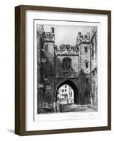 St John's Gateway, London, Late 19th Century-WH Little-Framed Giclee Print