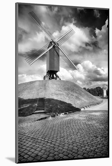 St. John's House Mill on the Eastern City Ramparts, Bruges, Belgium-George Oze-Mounted Photographic Print