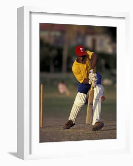 St. John's International Cricket Match, Antigua, Caribbean-Greg Johnston-Framed Photographic Print