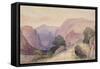 St John's Vale from Thirlspot, Lake District, 1840-John Harper-Framed Stretched Canvas