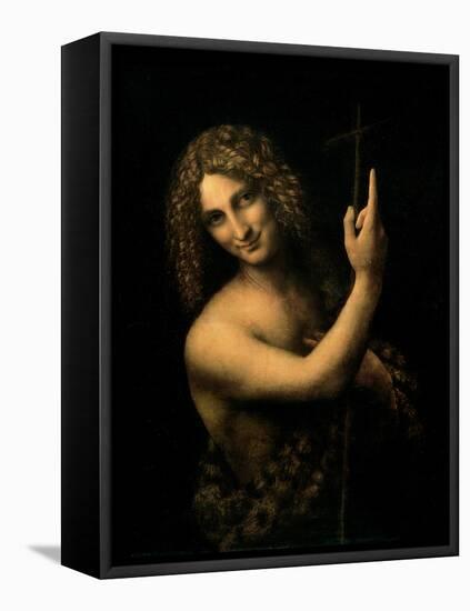 St. John the Baptist, 1513-16-Leonardo da Vinci-Framed Stretched Canvas