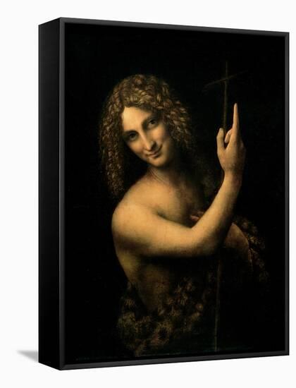 St. John the Baptist, 1513-16-Leonardo da Vinci-Framed Stretched Canvas