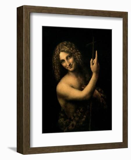 St. John the Baptist, 1513-16-Leonardo da Vinci-Framed Premium Giclee Print