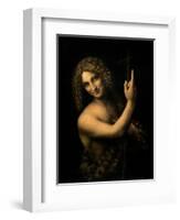 St. John the Baptist, 1513-16-Leonardo da Vinci-Framed Premium Giclee Print