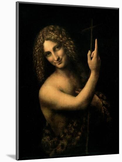 St. John the Baptist, 1513-16-Leonardo da Vinci-Mounted Premium Giclee Print