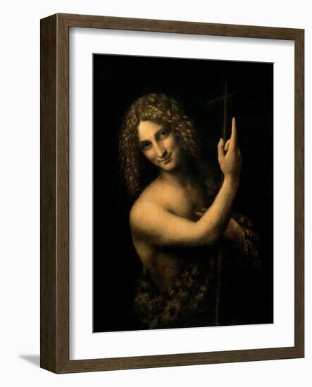 St. John the Baptist, 1513-16-Leonardo da Vinci-Framed Giclee Print