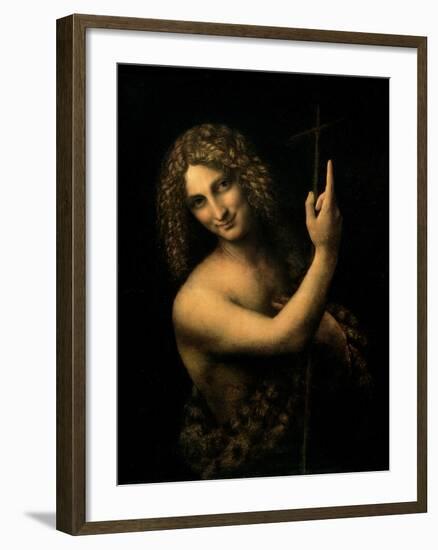 St. John the Baptist, 1513-16-Leonardo da Vinci-Framed Giclee Print