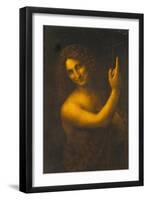 St, John the Baptist, 1513-16-Leonardo da Vinci-Framed Giclee Print