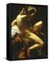 St John the Baptist, 1602-Caravaggio-Framed Stretched Canvas