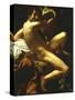 St John the Baptist, 1602-Caravaggio-Stretched Canvas
