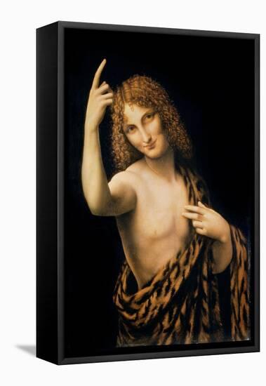 St. John the Baptist, 16th Century-Leonardo da Vinci-Framed Stretched Canvas