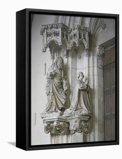 St John the Baptist and Philip II of Valois-null-Framed Stretched Canvas