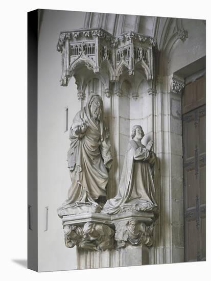St John the Baptist and Philip II of Valois-null-Stretched Canvas