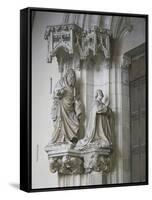 St John the Baptist and Philip II of Valois-null-Framed Stretched Canvas