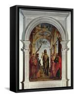 St. John the Baptist and Saints, 1493-Giovanni Battista Cima Da Conegliano-Framed Stretched Canvas