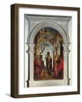 St. John the Baptist and Saints, 1493-Giovanni Battista Cima Da Conegliano-Framed Giclee Print