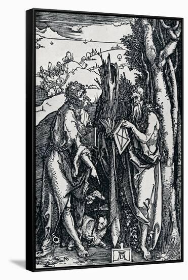 St John the Baptist and St Onuphrius, 1504-Albrecht Dürer-Framed Stretched Canvas