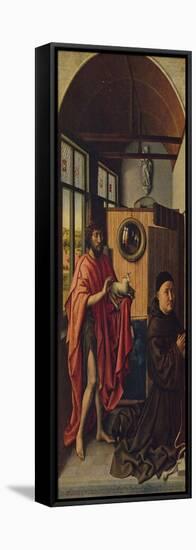 'St. John the Baptist and the Franciscan master Henry of Werl', 1438, (c1934)-Robert Campin-Framed Stretched Canvas