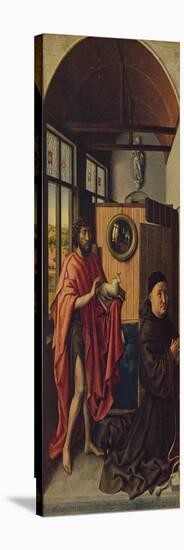 'St. John the Baptist and the Franciscan master Henry of Werl', 1438, (c1934)-Robert Campin-Stretched Canvas