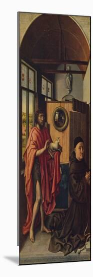 'St. John the Baptist and the Franciscan master Henry of Werl', 1438, (c1934)-Robert Campin-Mounted Giclee Print