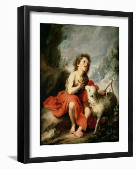 St. John the Baptist as a Child, c.1665-Bartolome Esteban Murillo-Framed Giclee Print