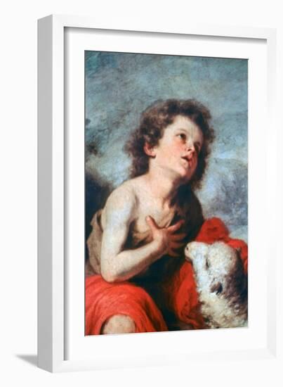 St John the Baptist as a Child, C1665-Bartolomé Esteban Murillo-Framed Giclee Print