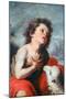 St John the Baptist as a Child, C1665-Bartolomé Esteban Murillo-Mounted Giclee Print