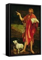 St. John the Baptist from the Isenheim Altarpiece, circa 1512-16-Matthias Grünewald-Framed Stretched Canvas