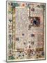 St. John the Baptist, from the Missal of Jean De Lannoy-null-Mounted Giclee Print