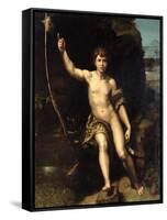 St. John the Baptist in the Desert, c.1518-20-Raphael-Framed Stretched Canvas