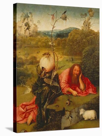 St. John the Baptist in the Desert-Hieronymus Bosch-Stretched Canvas