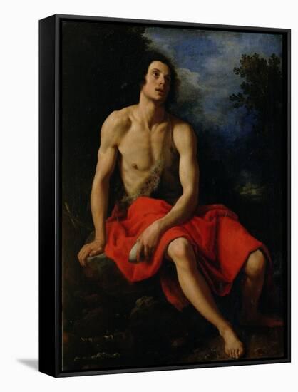 St. John the Baptist in the Desert-Cristofano Allori-Framed Stretched Canvas